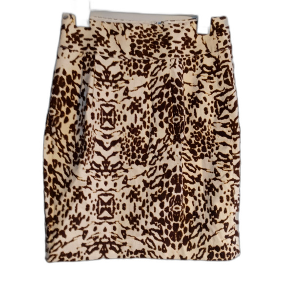 Banana Republic animal print sz. 4 creme Heritage pencil - Picture 1 of 5